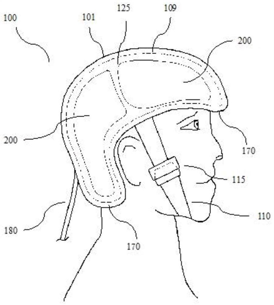 Device for treating brain diseases based on pulse semiconductor laser external irradiation technology