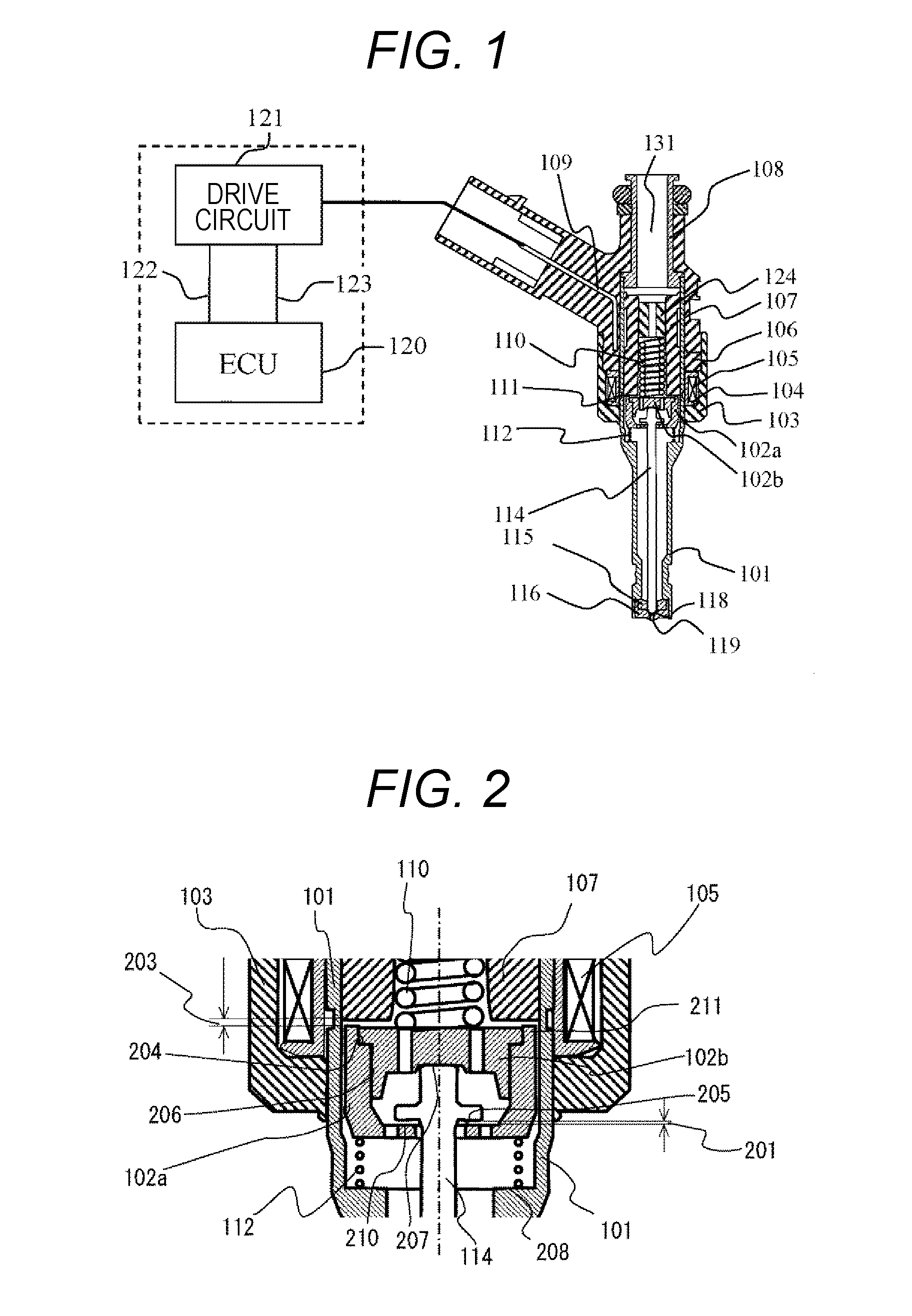 Drive Device for Fuel Injection Device, and Fuel Injection System