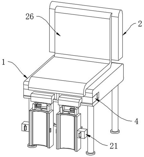 Folding nursing chair for rehabilitation department