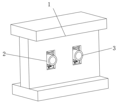 Steel structure support used for ship web and provided with anti-corrosion structure for buffering and damping