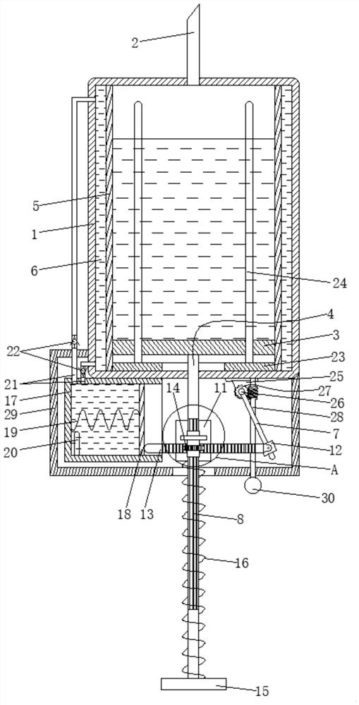 Clinical contrast injection device for cardiovascular medicine and injection method