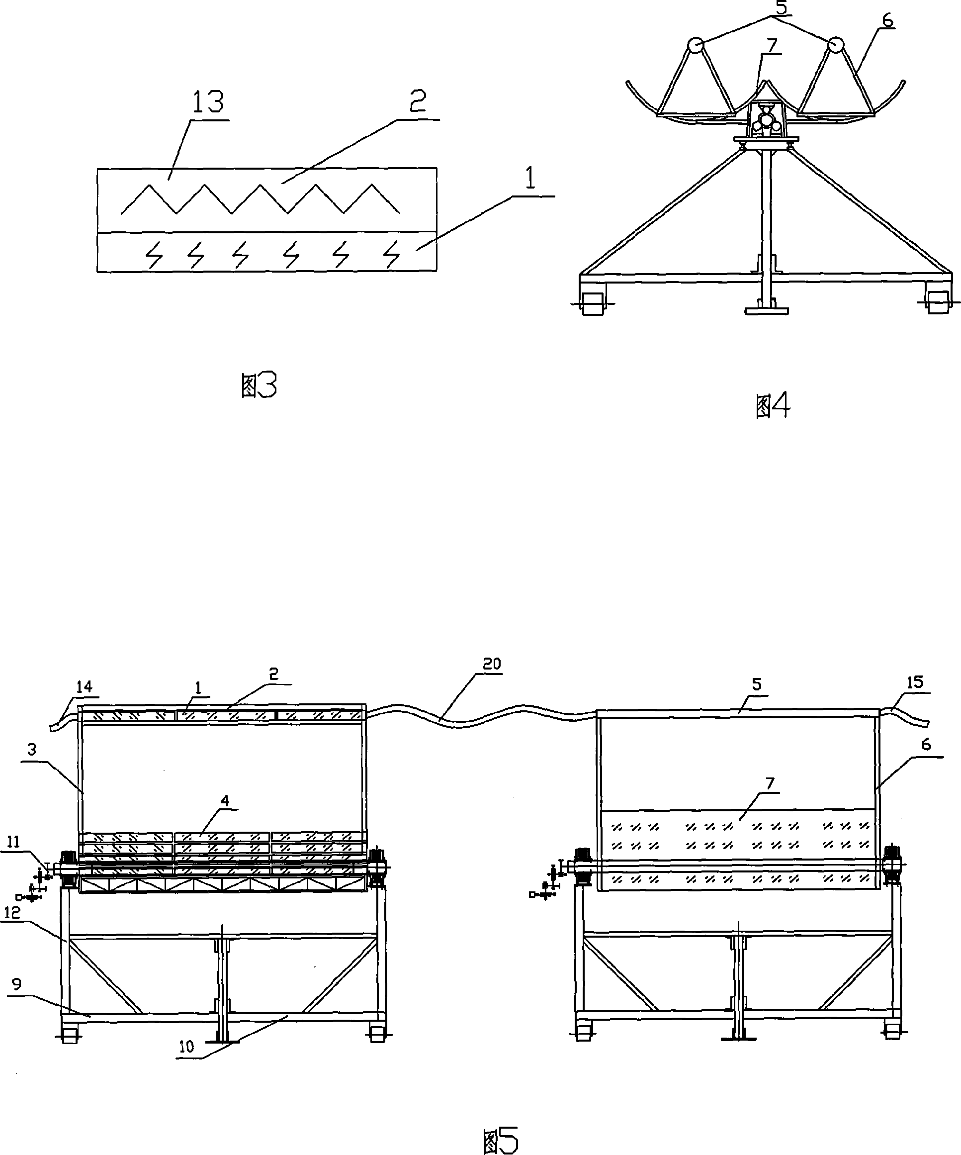 Tracing collection thermoelectric comprehensive utilization system