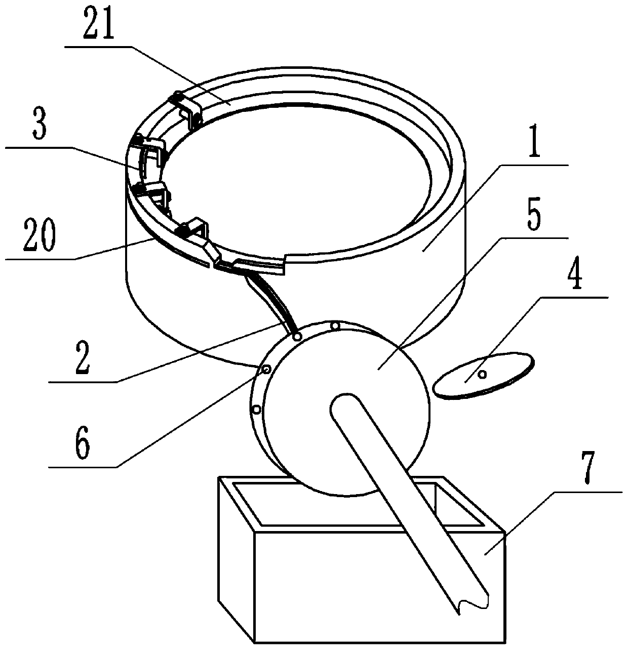 Slot turning device for part machining