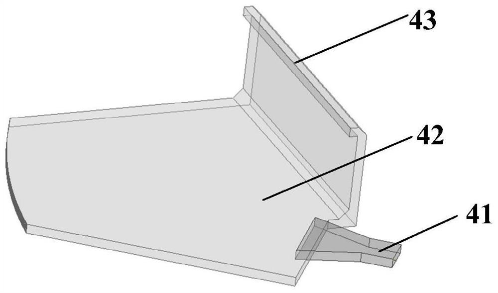 High-power variable-dip-angle continuous section node array antenna