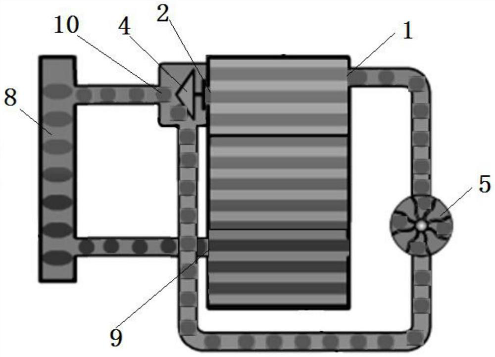 Novel anti-explosion diesel engine heat pipe system