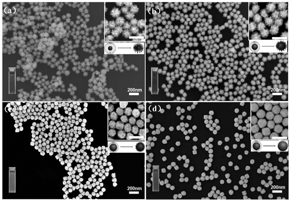 Preparation method of thorn-shaped gold nanoparticles and thorn-shaped gold nanoparticles prepared by the method