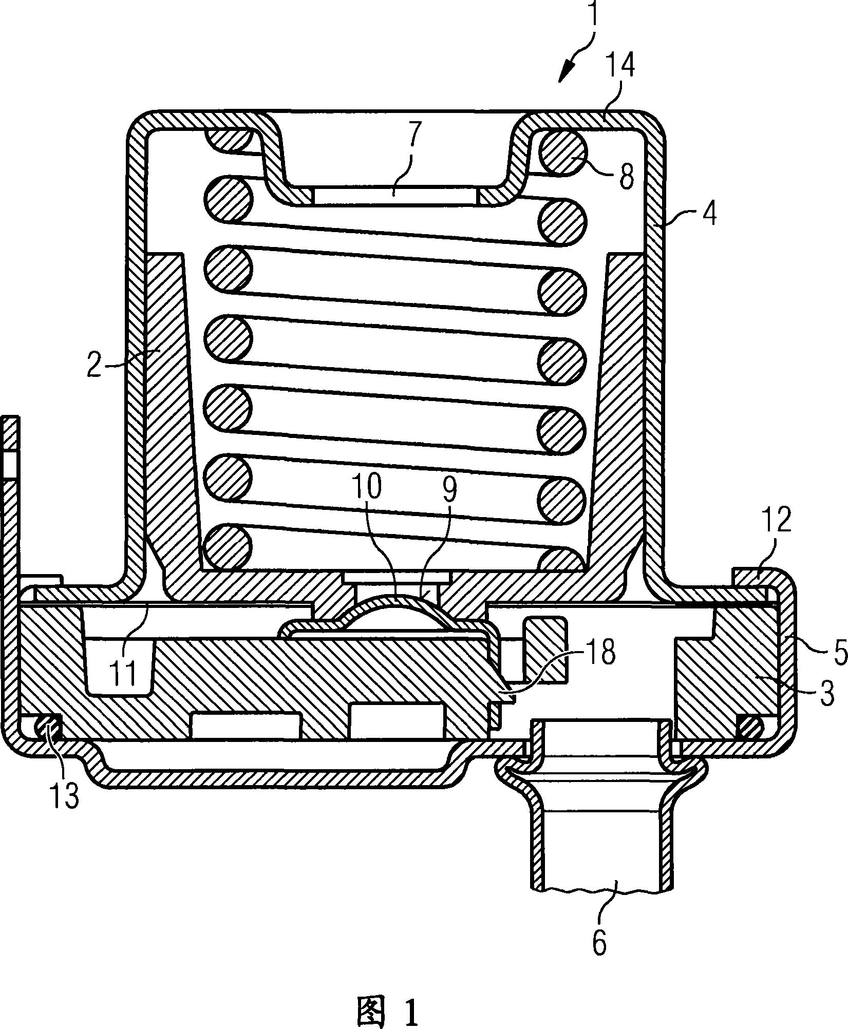 Pressure regulator for a fuel supply unit