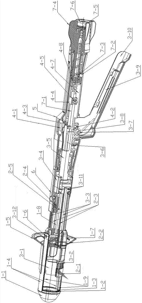 Disposable anorectal selective cutting anastomat