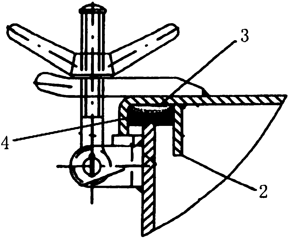 Hatch cover provided with modified rubber seal ring