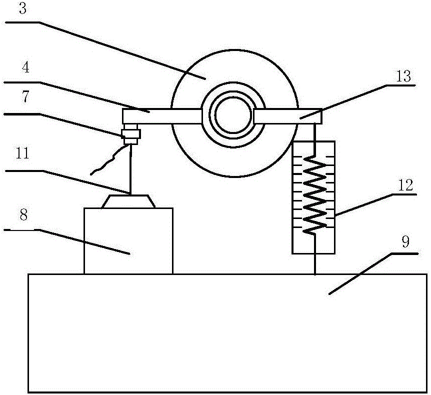 Elastic coupling dynamic and static torsion rigidity simple testing device and method