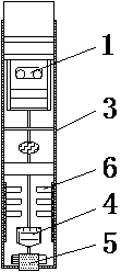 Disconnecting switch with fusing indication lamp