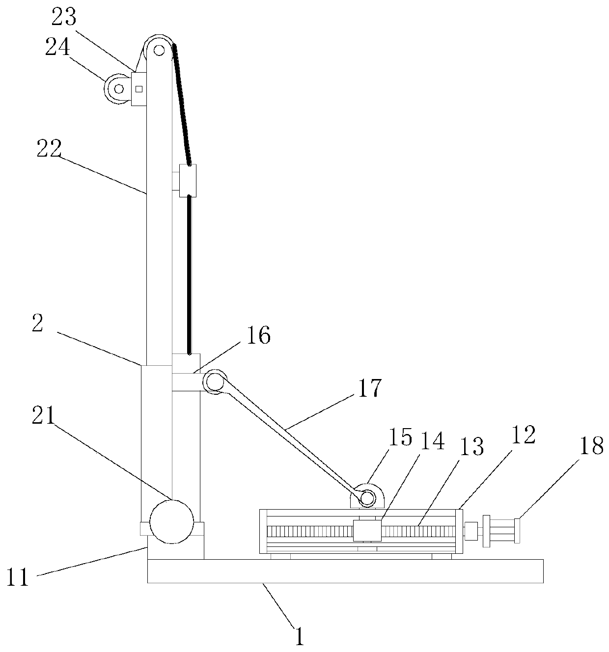 Multi-angle-adjustable vertical rapid paint brushing device