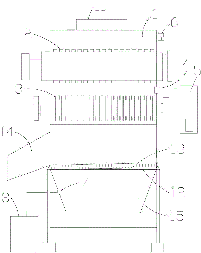 Anti-sticking rubber breaking machine and waste rubber recycling method