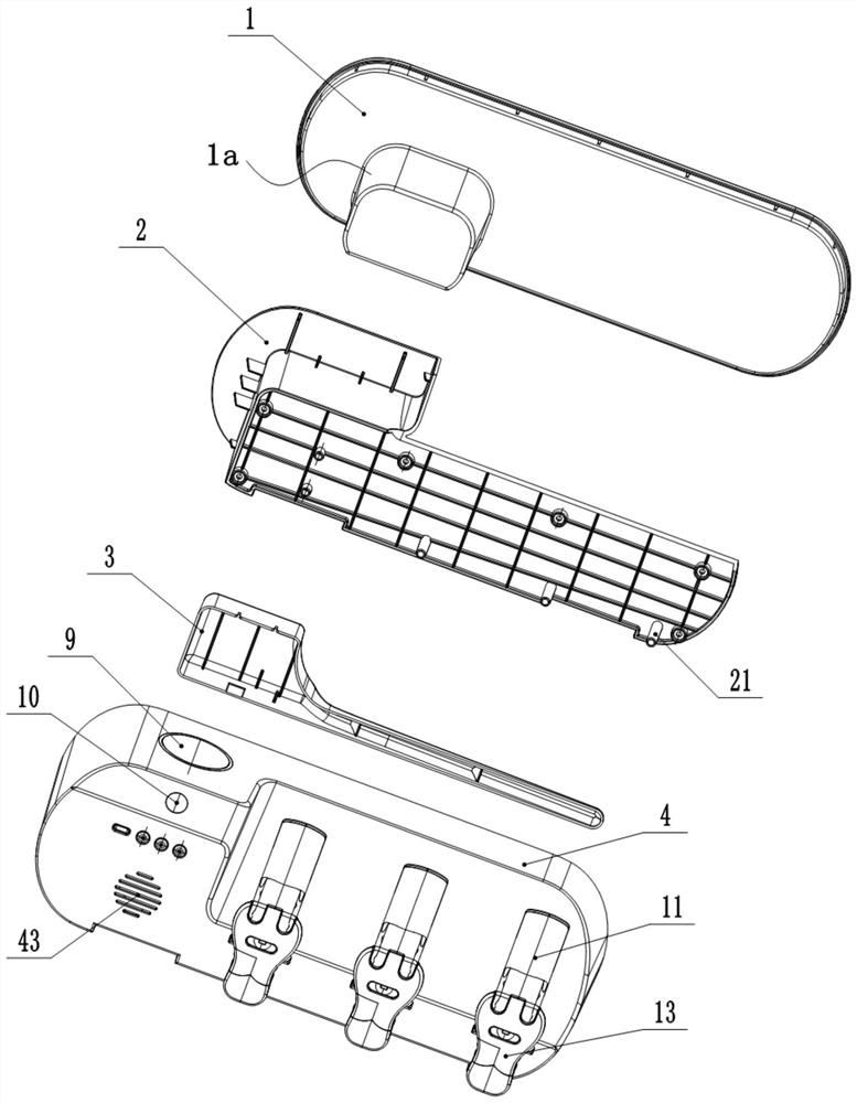 Novel intelligent storage device for washing tools