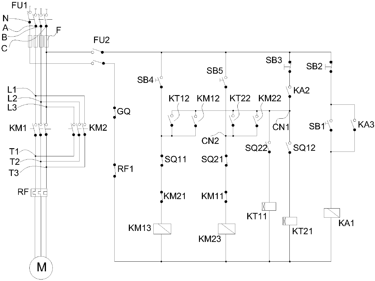 Electric control system of grouting station and electric control method of grouting station