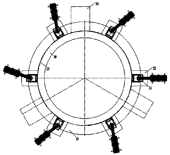 Shaft mechanical tunneling construction method