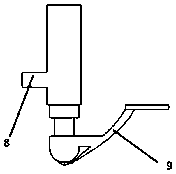 Straddle type monorail automatic ice and snow removing vehicle