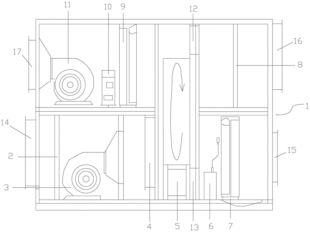 Constant temperature and humidity heat pump fresh fan