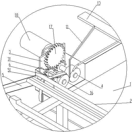 Automatic winding machine of soybean gluten