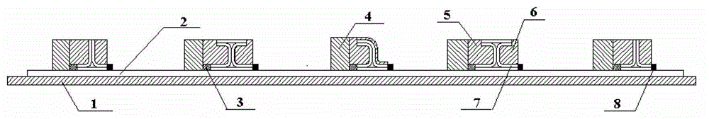 Method for forming control of long joist axial line of composite material stiffened wall panel