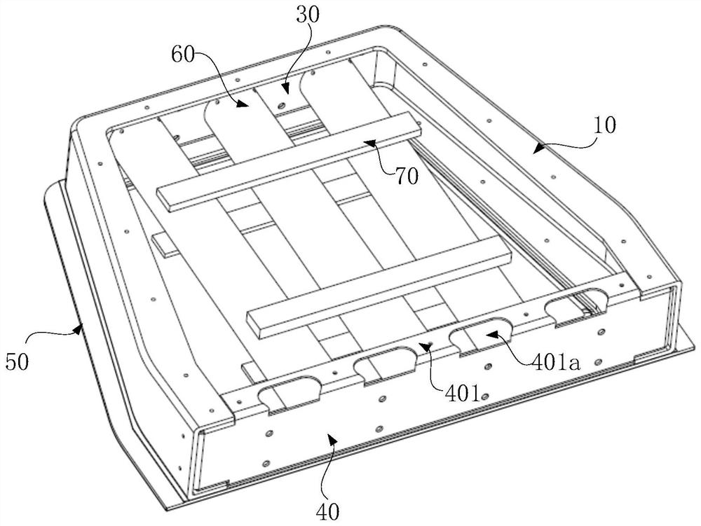 Energy absorption structure, cowcatcher device and railway vehicle