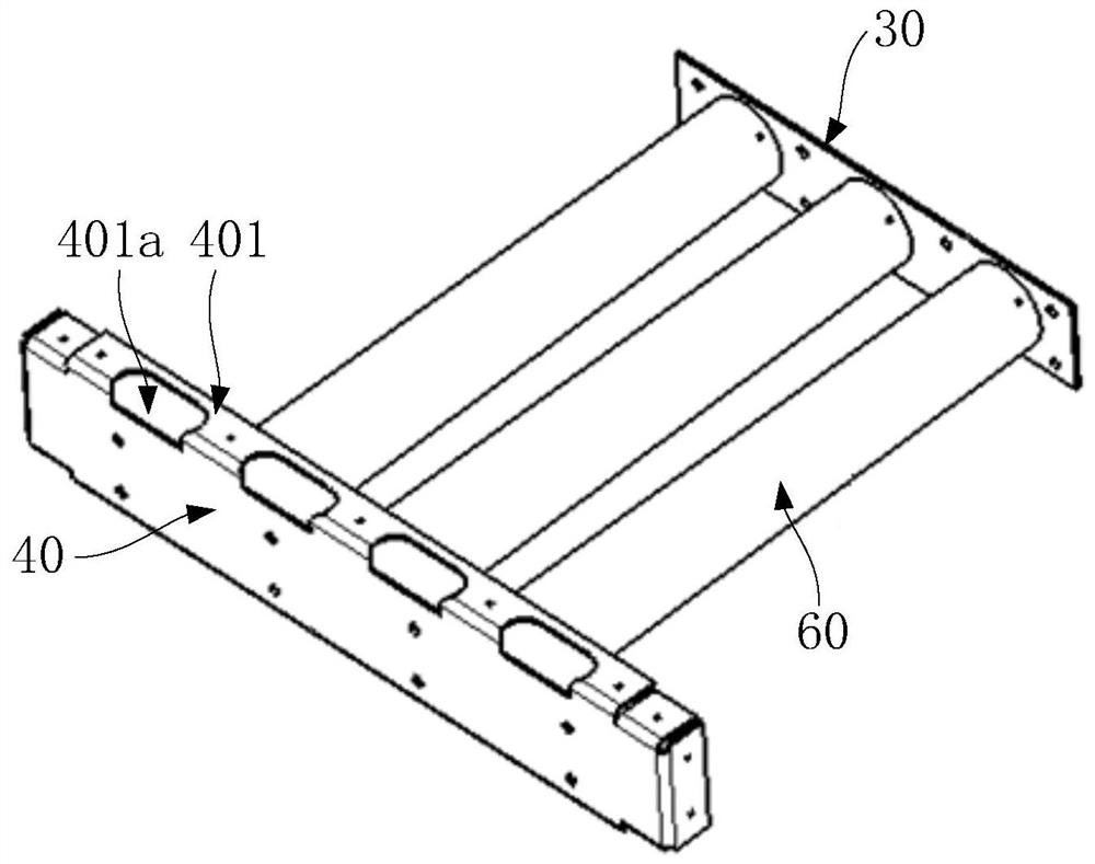 Energy absorption structure, cowcatcher device and railway vehicle