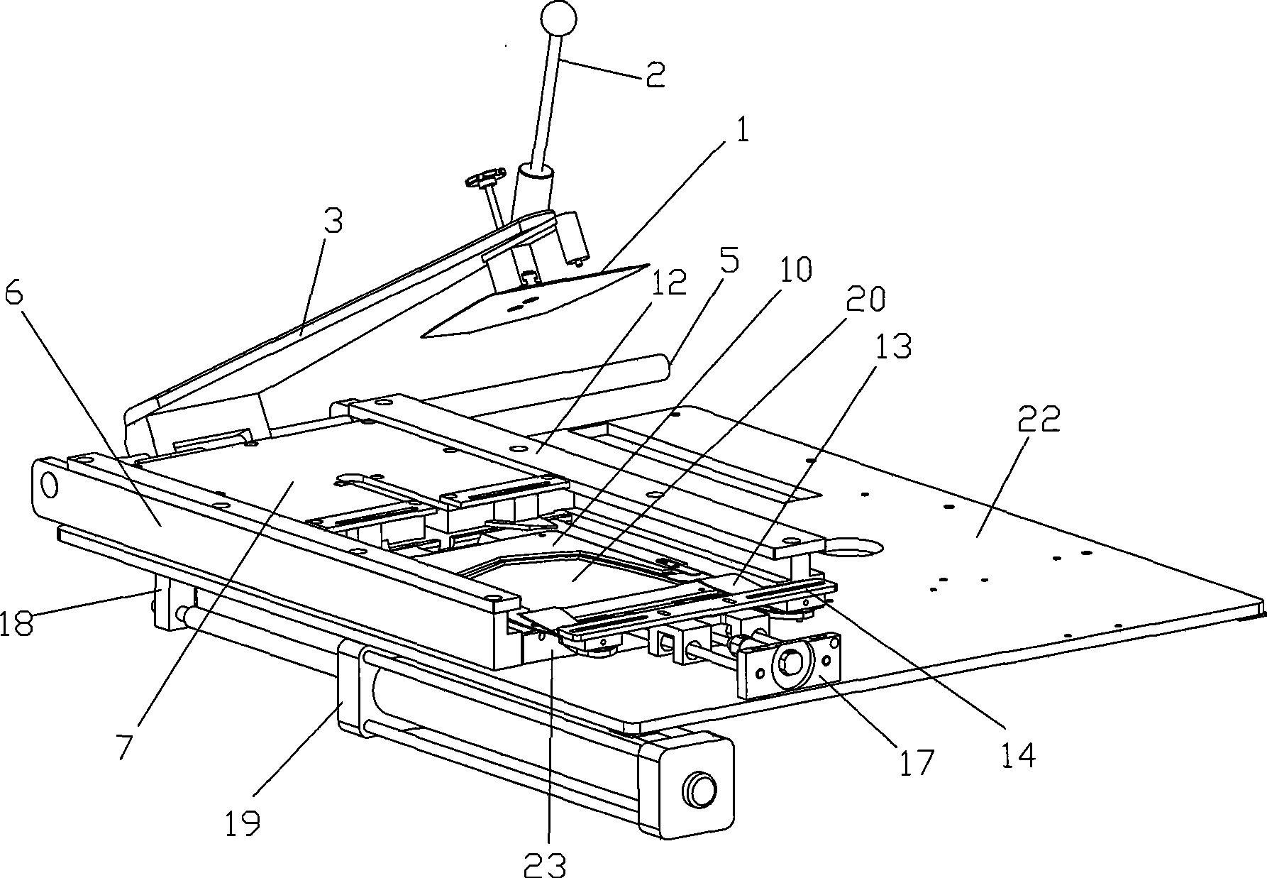 Automatic edge folding mechanism of whole ironing equipment