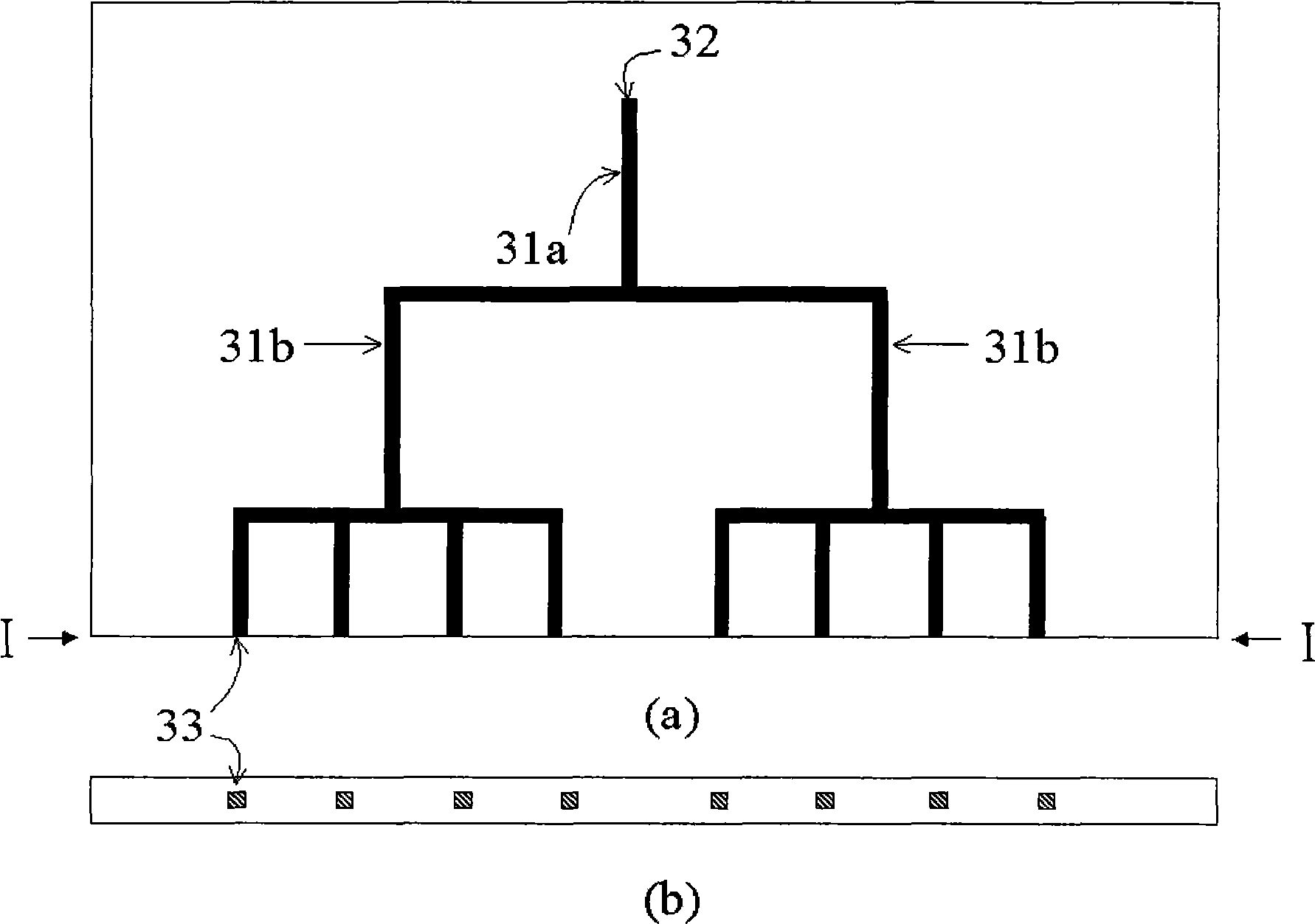 Microflow distribution device, manufacturing method and application thereof