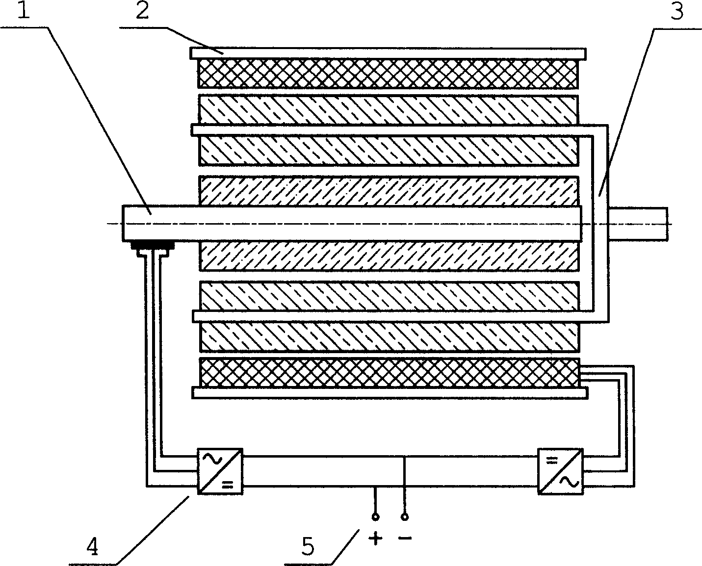 Electric variable speed drive apparatus with brake energy recovery function for vehicles