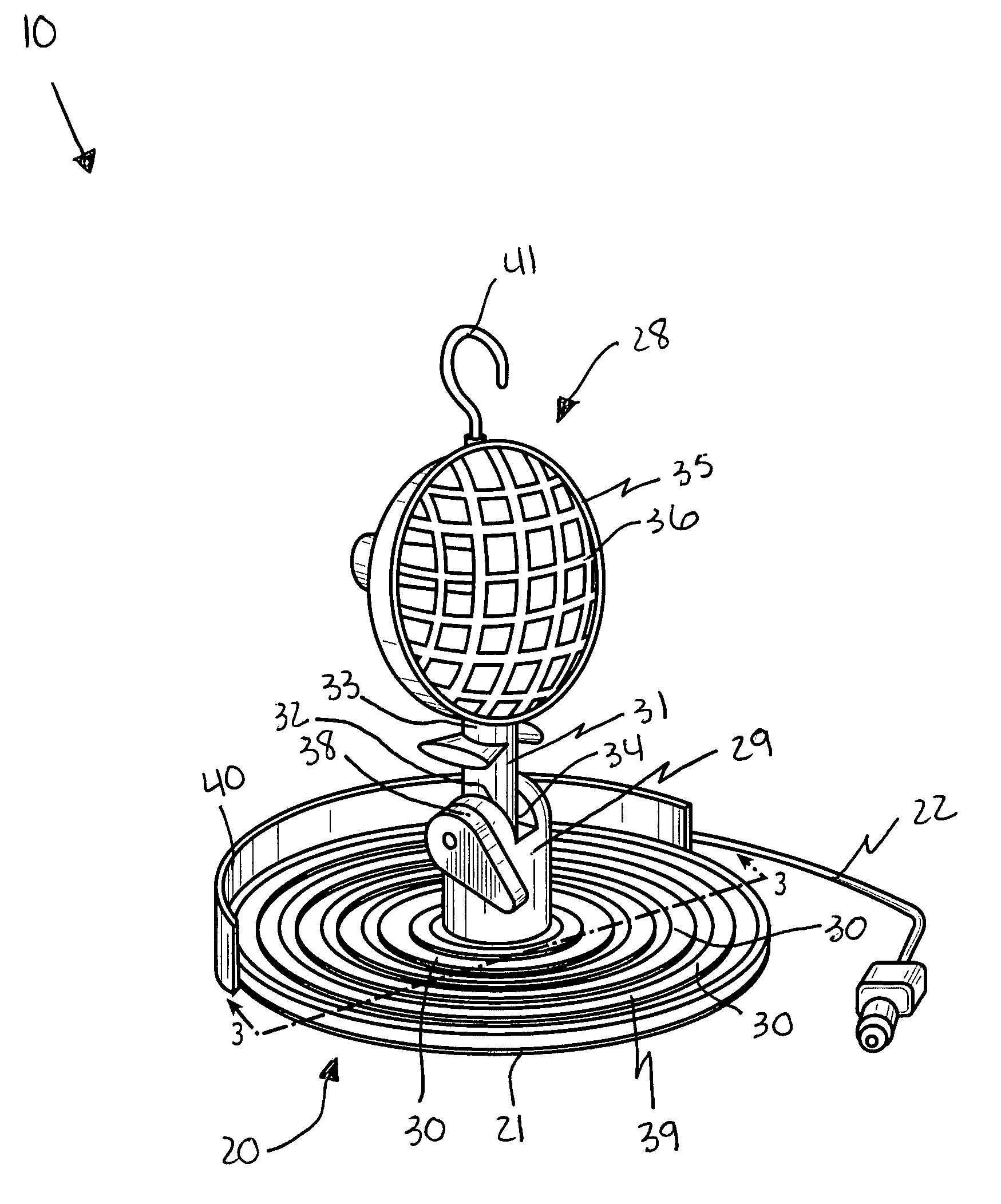 Magnetic light assembly associated method