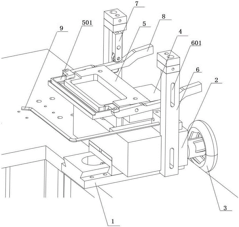 Glue dispensing device of head rope machine