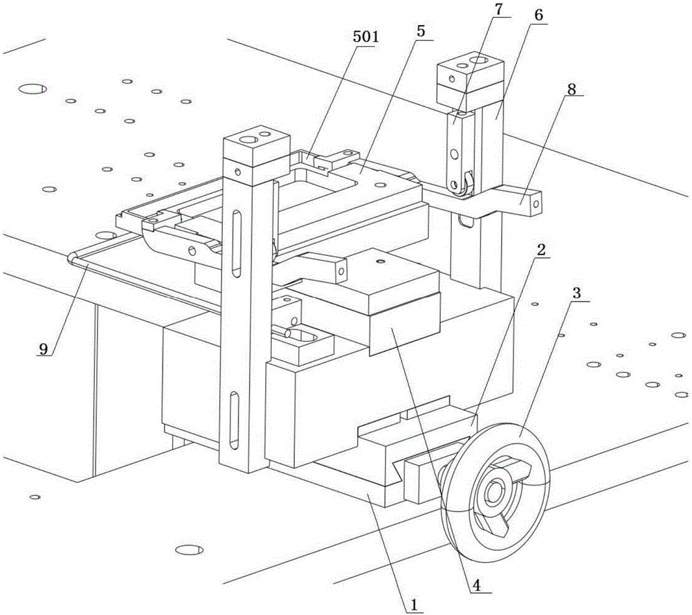 Glue dispensing device of head rope machine