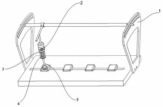 Engine valve locking piece assembling and disassembling tool