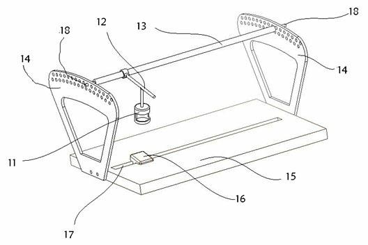 Engine valve locking piece assembling and disassembling tool