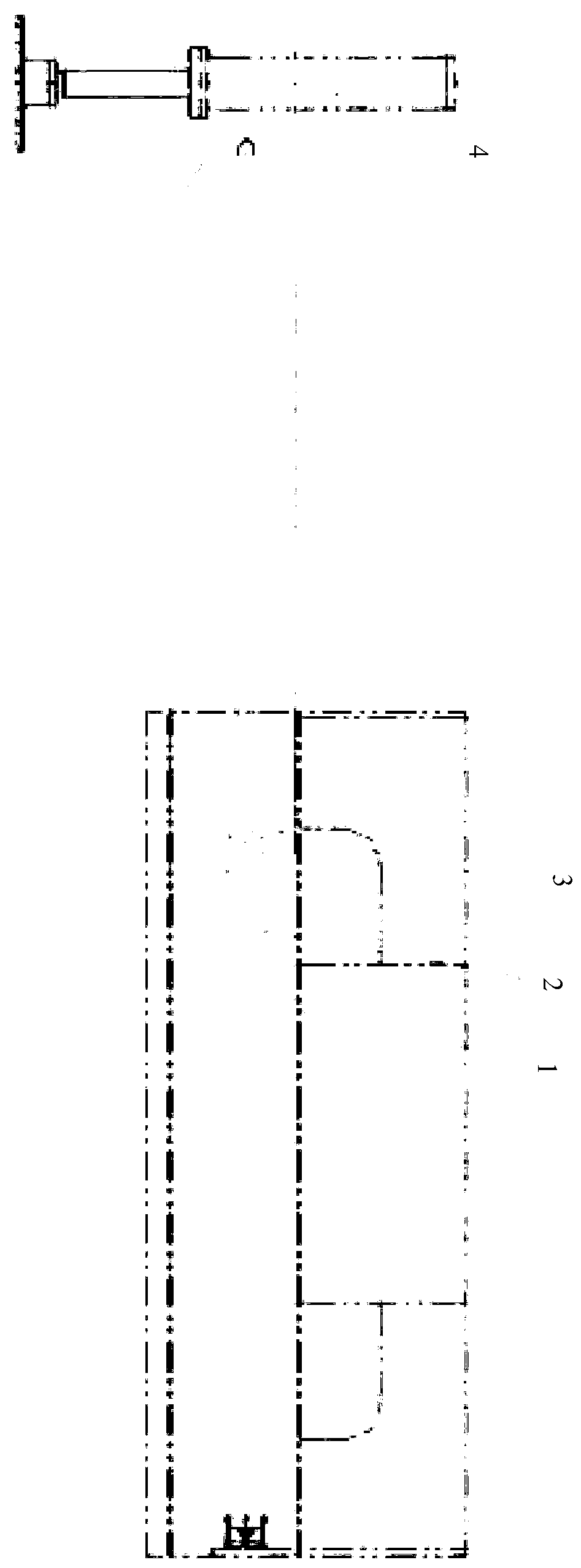 Telescopic supporting leg and crane