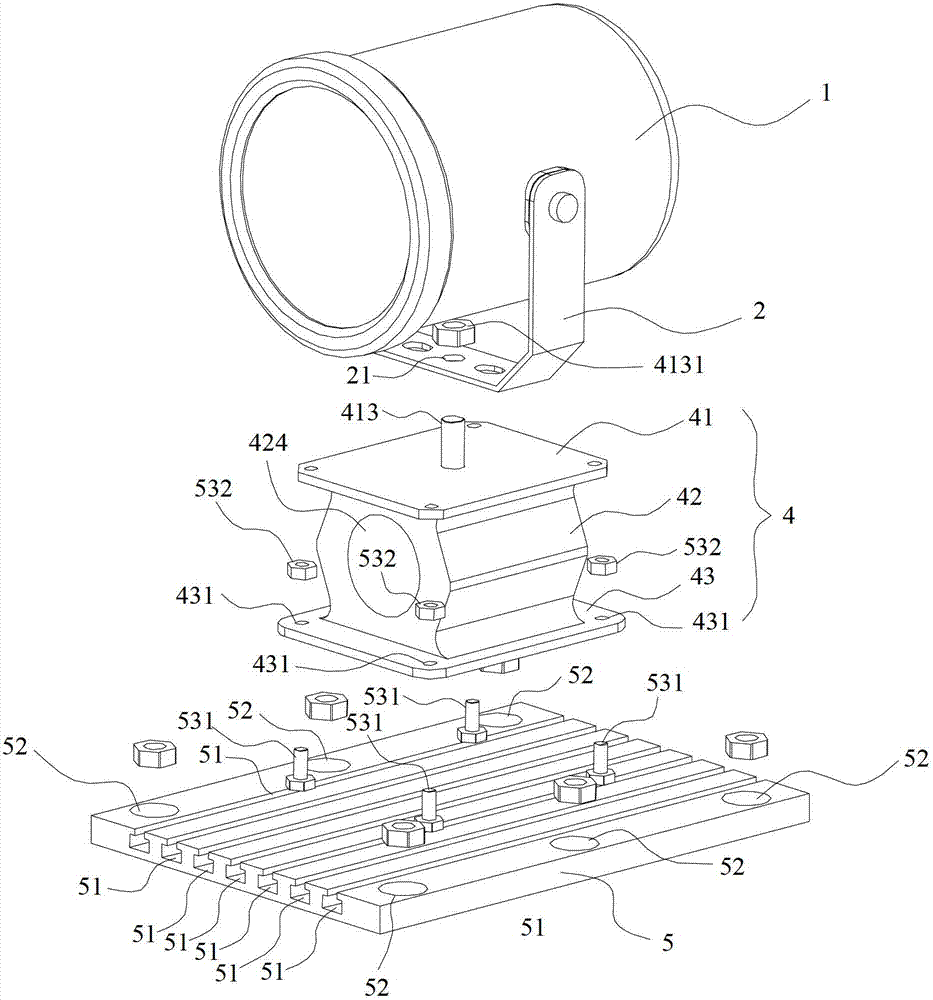 Vibration isolator module, combined vibration isolator and vibration isolation lamps