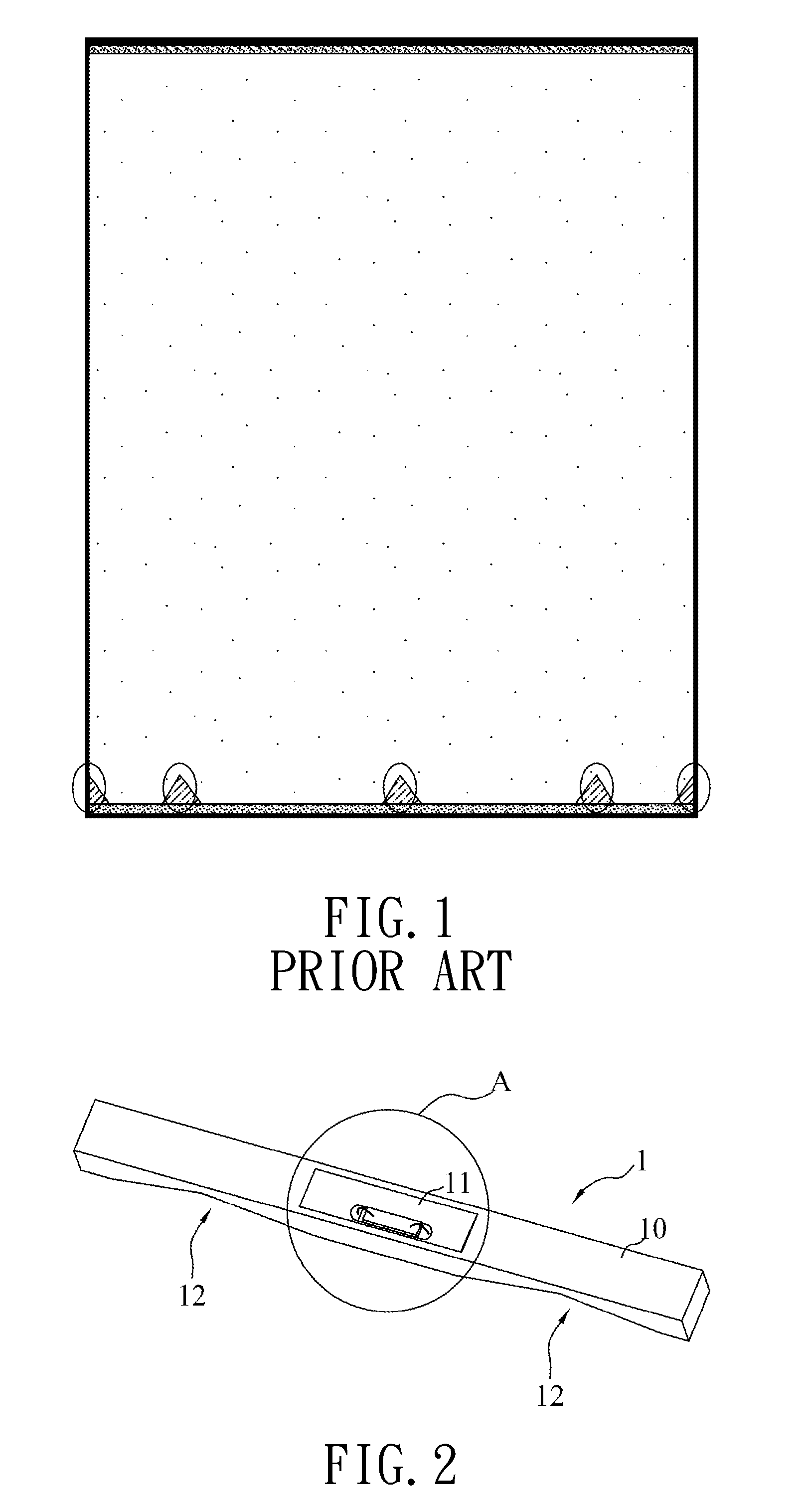 Light-emitting diode module with a reflecting portion having two inclined planes opposite to each other