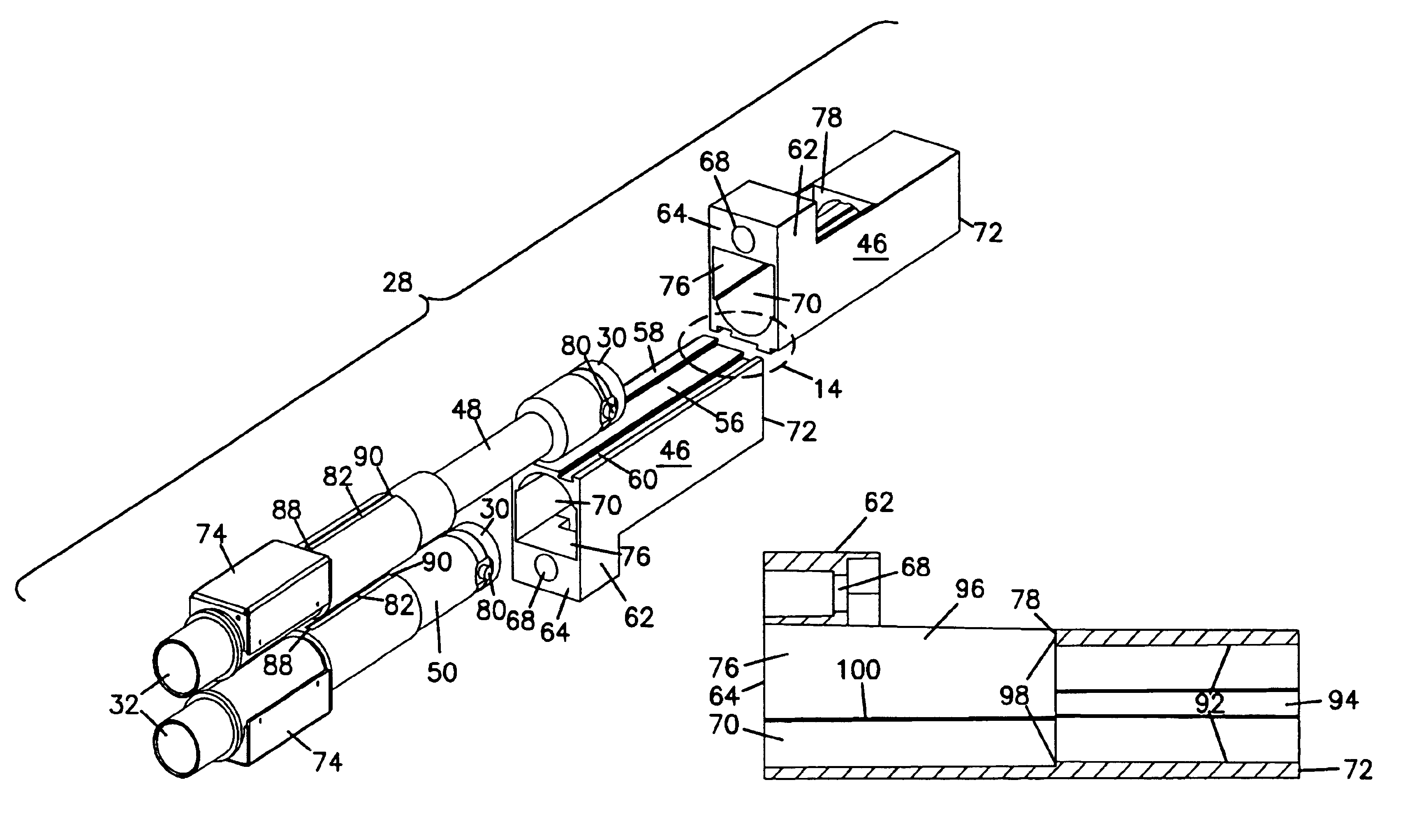 Jack with modular mounting sleeve