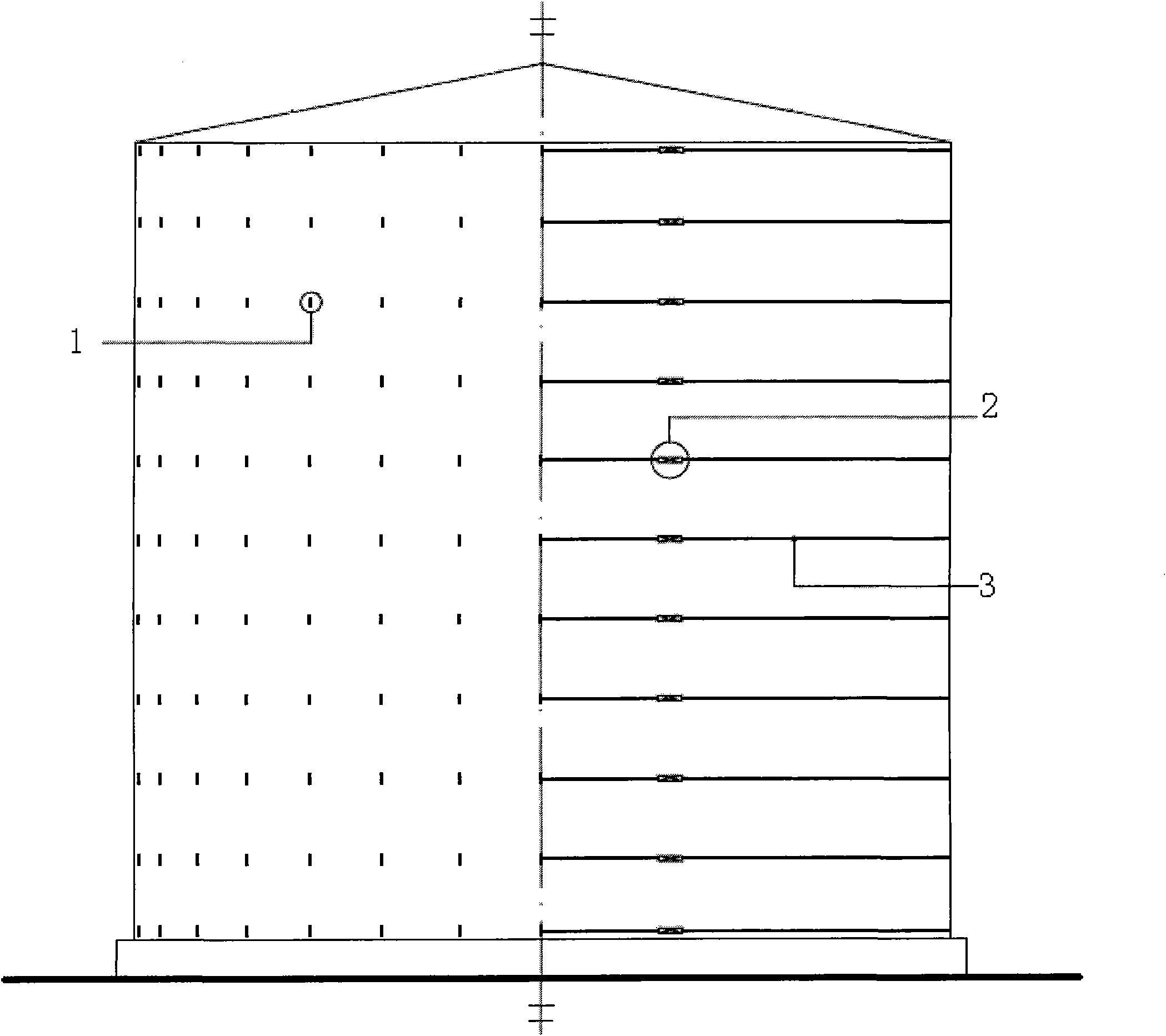 Energy-saving insulation system for storage tank or tower