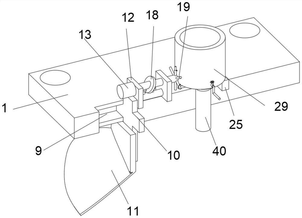 Ditching and seeding device for agriculture and forestry