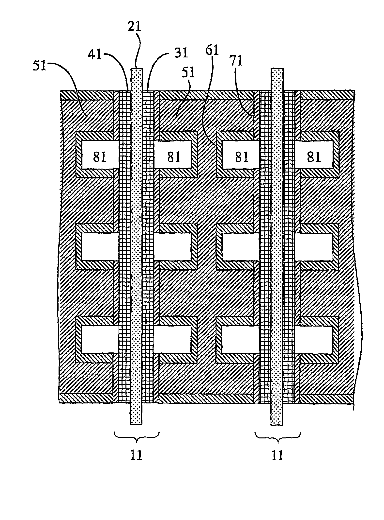 Embossed current collector separator for electrochemical fuel cell