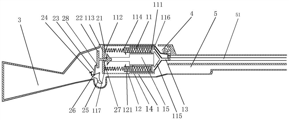 A multi-piston continuous shooting toy gun