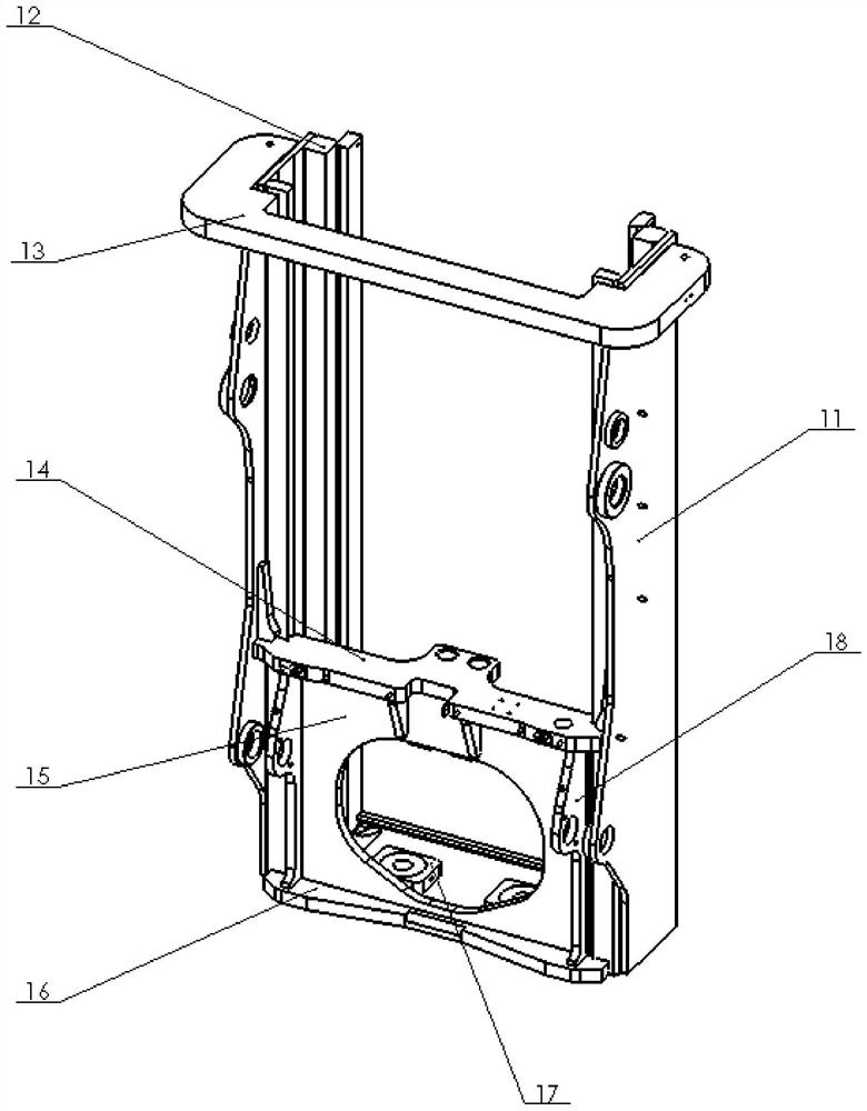 Heavy one-stage door frame