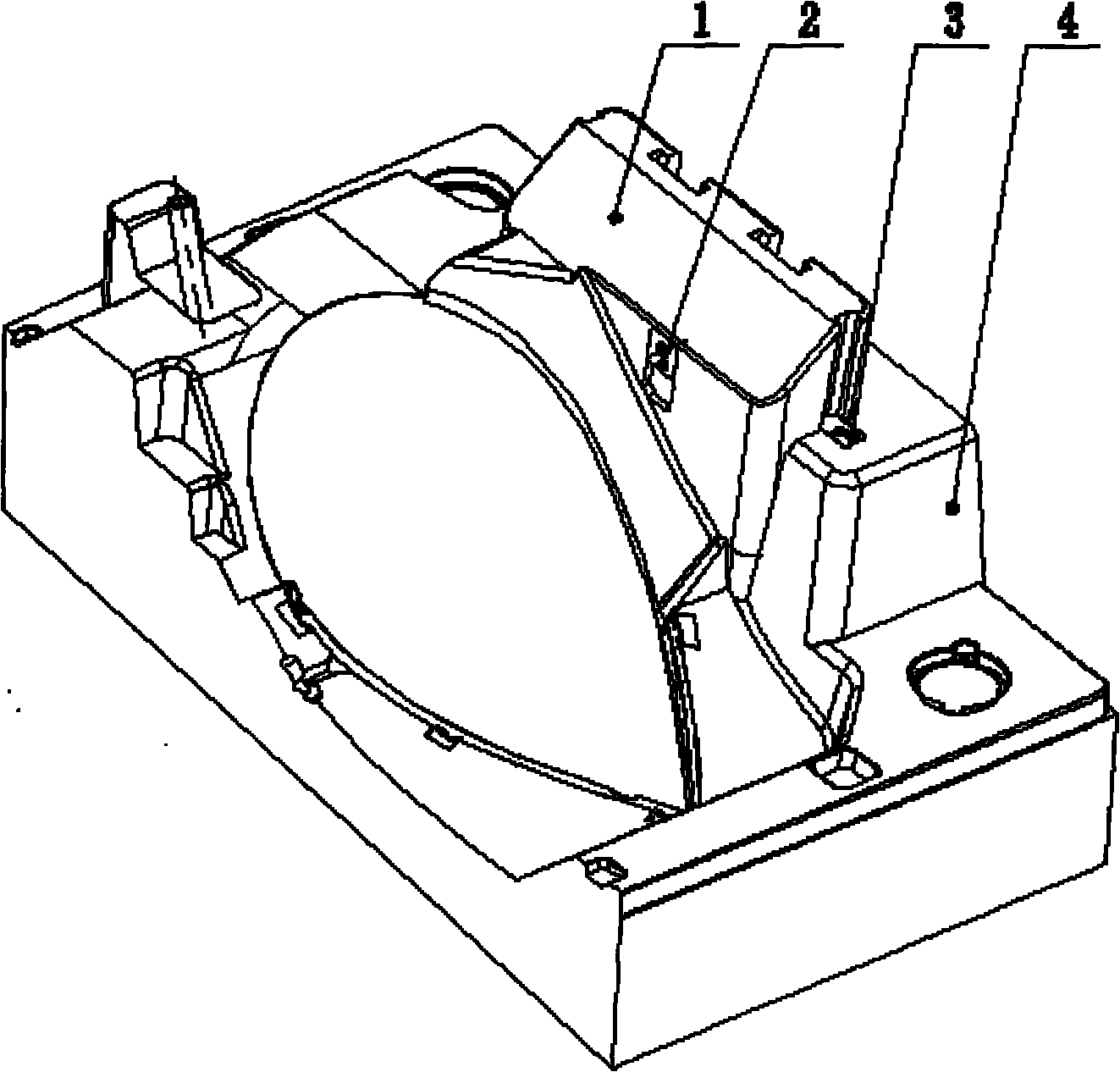 Method for producing core-pulling and resetting mechanism of injection mould