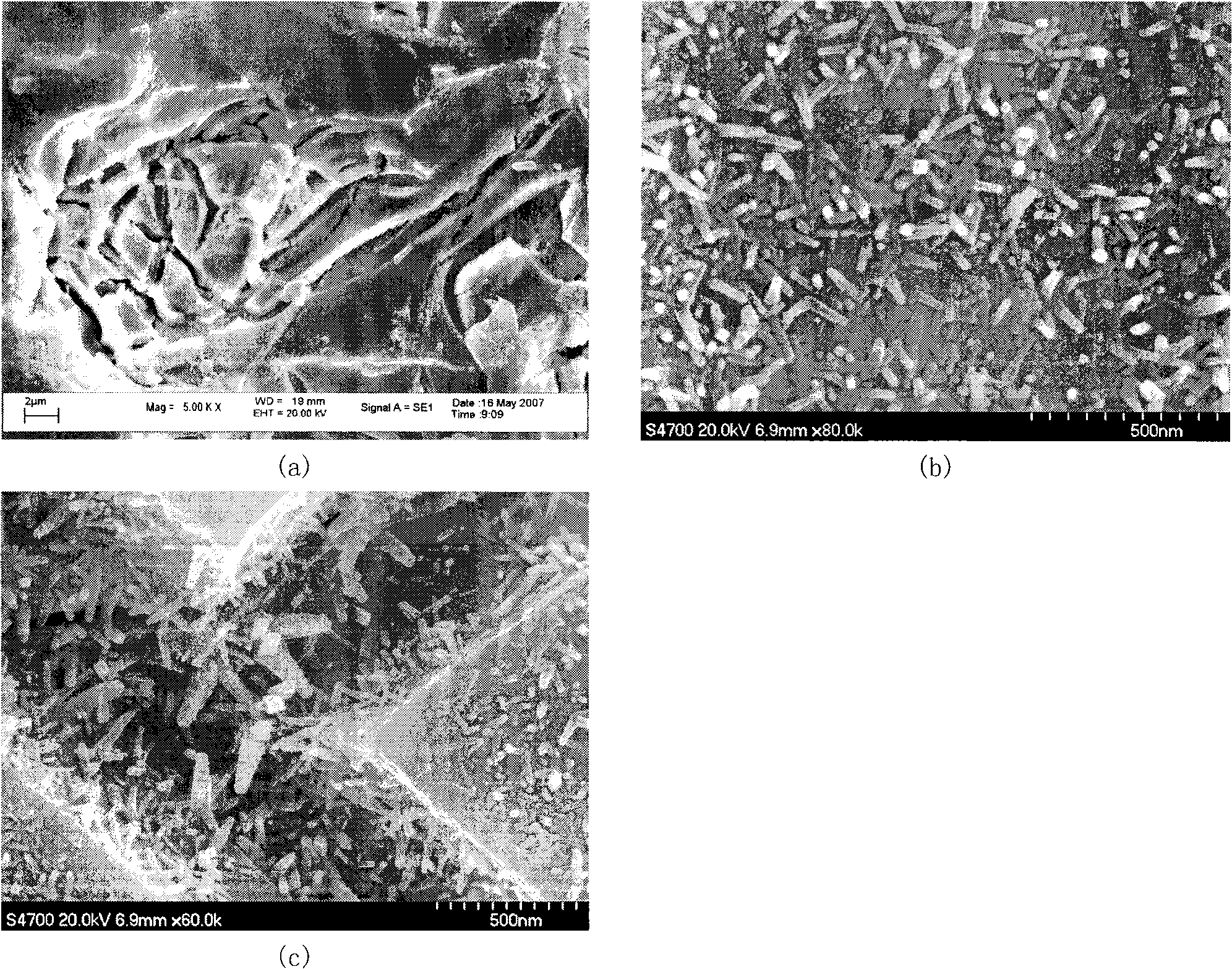 Carbon nano-tube enhanced composite type metallic oxide electrode material and preparation thereof