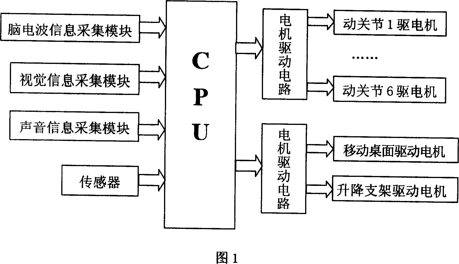 Disabilities auxiliary robot of vision guide brain and audio control