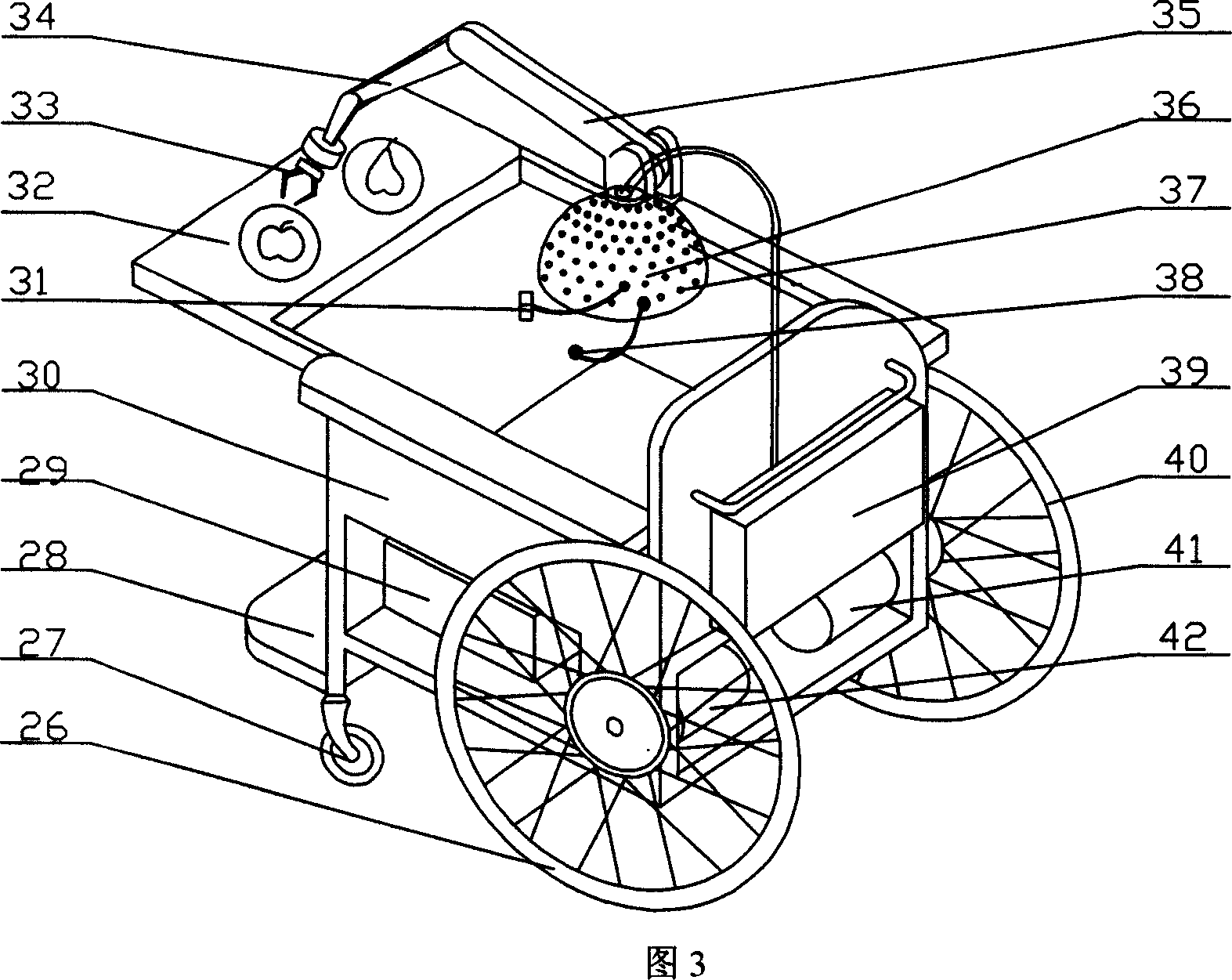 Disabilities auxiliary robot of vision guide brain and audio control