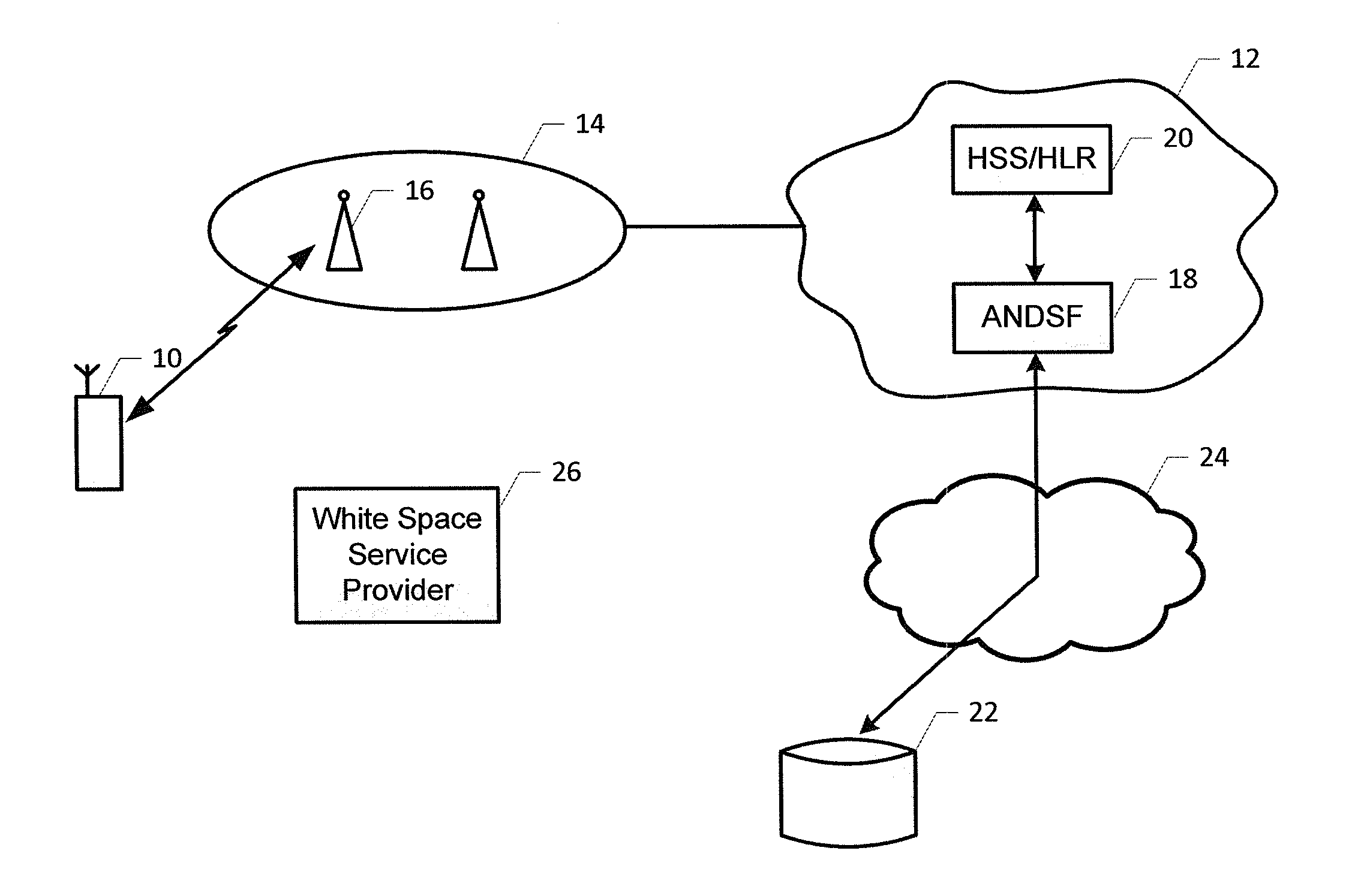 Method and apparatus determining white space information