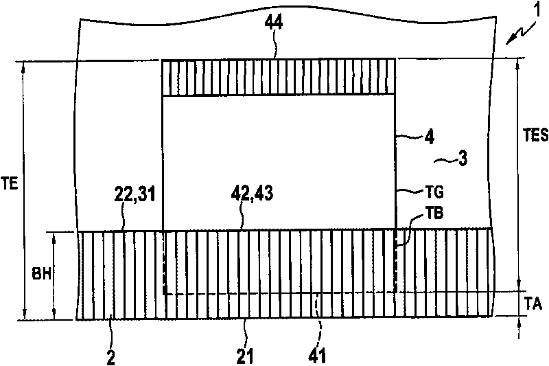 Knitted cloth with a knitted pocket