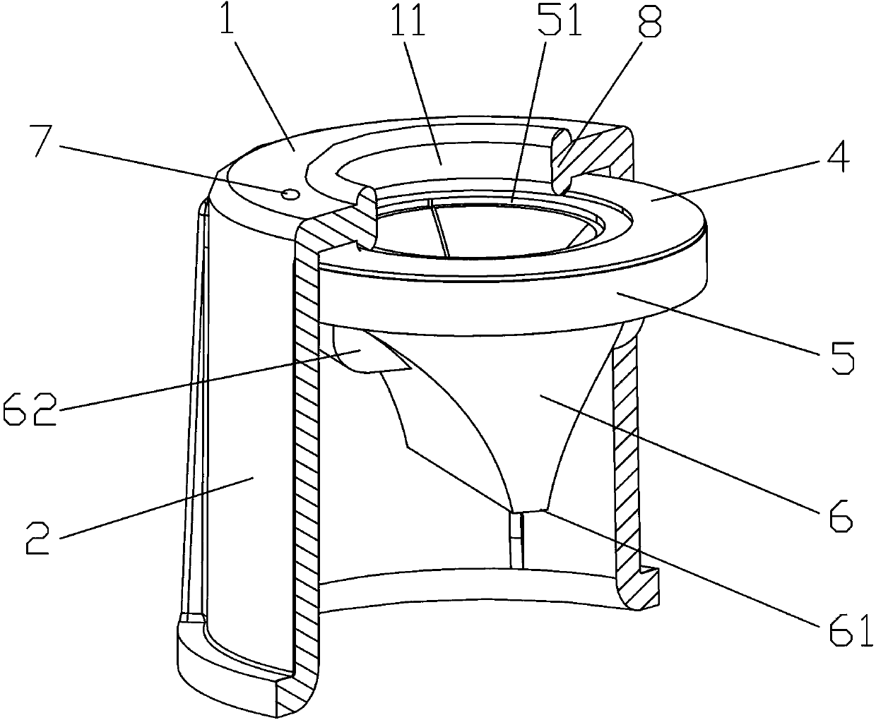 Anti-refluxing sealing test tube cap